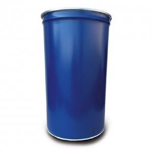 Fém hordó 220l levehető tetővel bilinccsel műanyag belsővel UN bevizsgálással
