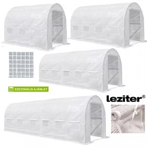 Fóliasátor erősített vázzal + fehér fólia 200x200x300 cm 6 m2