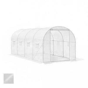 Fóliasátor erősített vázzal átlátszó fóliával 200x250x400 cm 10 m2