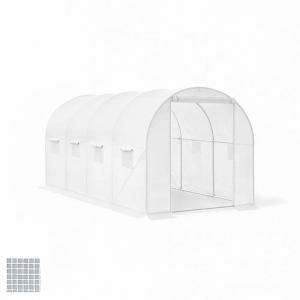 Fóliasátor erősített vázzal fehér fóliával 200x250x400 cm 10 m2