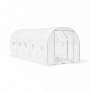 Fóliasátor erősített vázzal fehér fóliával 200x300x450 cm 13,5 m2