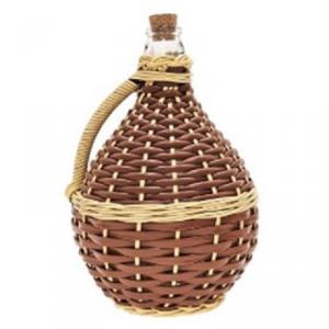 Fonott Demizson 5l világosbarna műanyag bevonattal