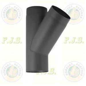 Füstcső ágidom Ø130/400 mm 1 mm fekete acél