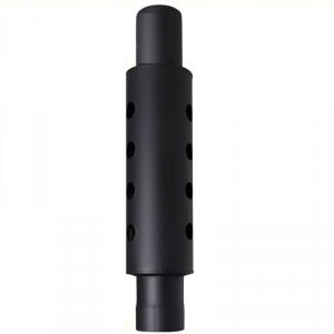 Füstcső Hődob Ø150 fekete egyszerű, acél hőfokozó