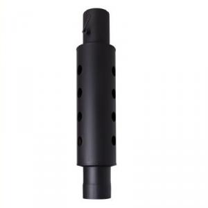 Füstcső Hődob Ø160 fekete hőcsöves huzatszabályzós, acél hőfokozó