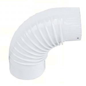Füstcső könyök Ø118/90° Fehér zománcozott Stebo
