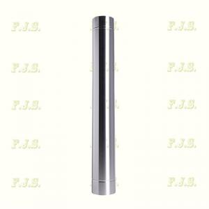 Füstcső Ø100/80 natúr acél