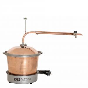 Illóolaj lepárló 10 L elektromos fűtéssel, átfolyós hűtővel, ingyenes szállítással!