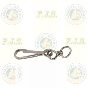 Karabiner lapos forgóval 100mm Horganyzott acél