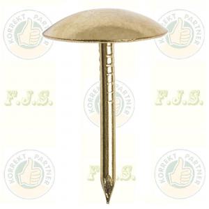 Kárpitosszeg sárga Hossza: 15 mm, fej átmérő: 8,5 mm