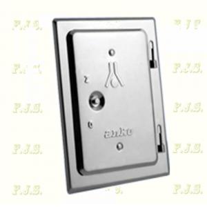 Kéményajtó 120x180 mm inox,rozsdamentes (saválló) merevített