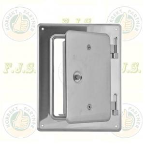 Kéményajtó 120x180mm inox, rozsdamentes (saválló)