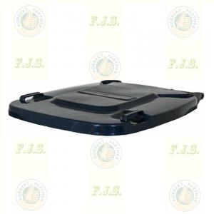 Kukafedél 240l fekete háztartási szemetes CE antracit