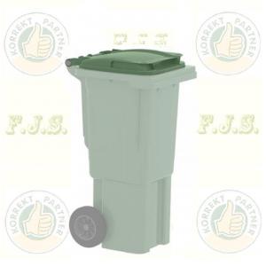 Kukafedél 60l zöld Háztartási kültéri kerekes szemetes