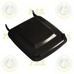 Kukafedél fekete 120l háztartási szemetes CE