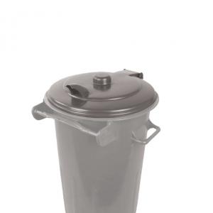 Kukafedél kerek 85l fekete háztartási szemetes