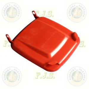 Kukafedél piros 120l háztartási szemetes CE