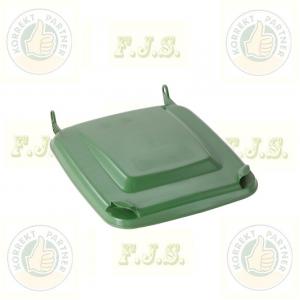 Kukafedél zöld 240l háztartási szemetes CE