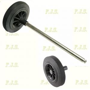 Kukakerék 2 db + 120l fém tengely 1 db háztartási szemeteshez