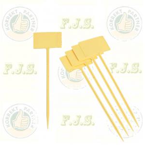 Leszúrható jelölőtábla 13cm sárga 10db