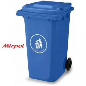 Mirpol Kuka 240l kék kültéri Kerekes háztartási szemetes Hulladéktároló EN-840