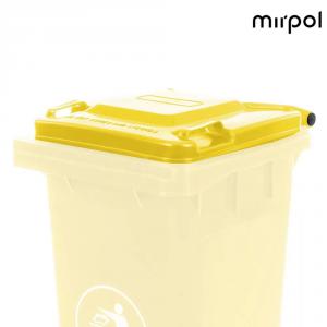 Mirpol Kukafedél 120l sárga háztartási szemetes CE
