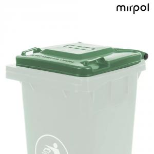 Mirpol Kukafedél 120l zöld háztartási szemetes CE