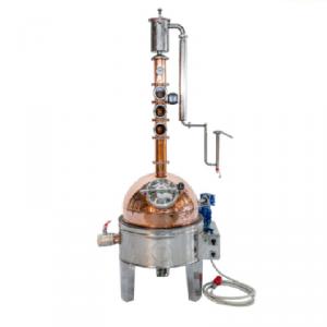 Performance 100 L pálinkafőző elektromos keverővel, Gin aromakosárral elektromos fűtéssel