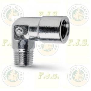 Pneu. könyök KB 1/4"-1/4"