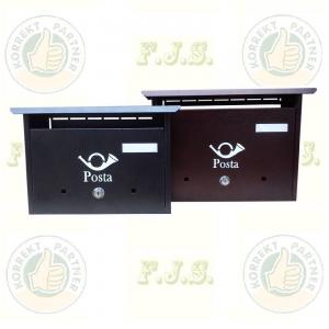 Postaláda szürke antik nagy fekvő, kültéri