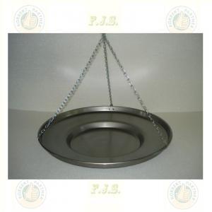 Sütőtárcsa Ø56 cm Csiszolt, natúr-vas, Horganyzott lánccal flekkensütő