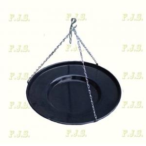 Sütőtárcsa Ø56 cm zománcos, Horganyzott lánccal, Zománcozott flekkensütő