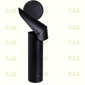 Szélkakas Fekete acél Ø 130 mm (kémény, béléscső, füstcső)