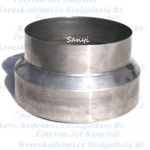 szűkítő Ø120-105 mm Natúr acél Füstcső