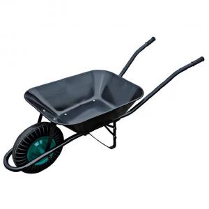 Talicska fekete 65l /150 kg tömör széles csapágyas kerék KW017