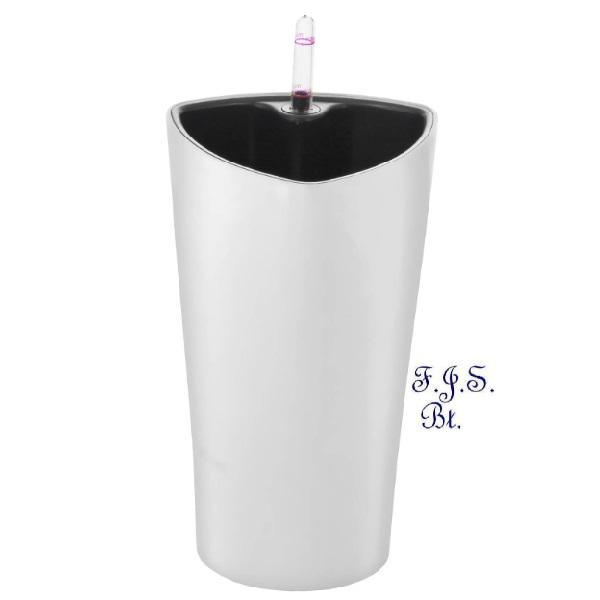 Trio önöntöző kaspó 26 cm, fehér