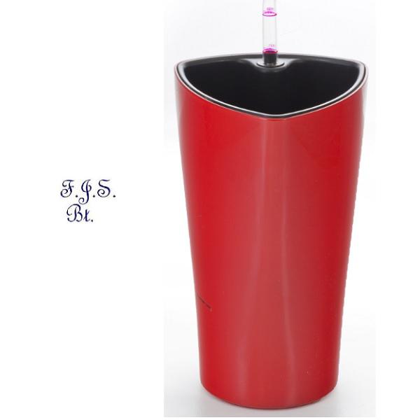 Trio önöntöző kaspó 26 cm, piros