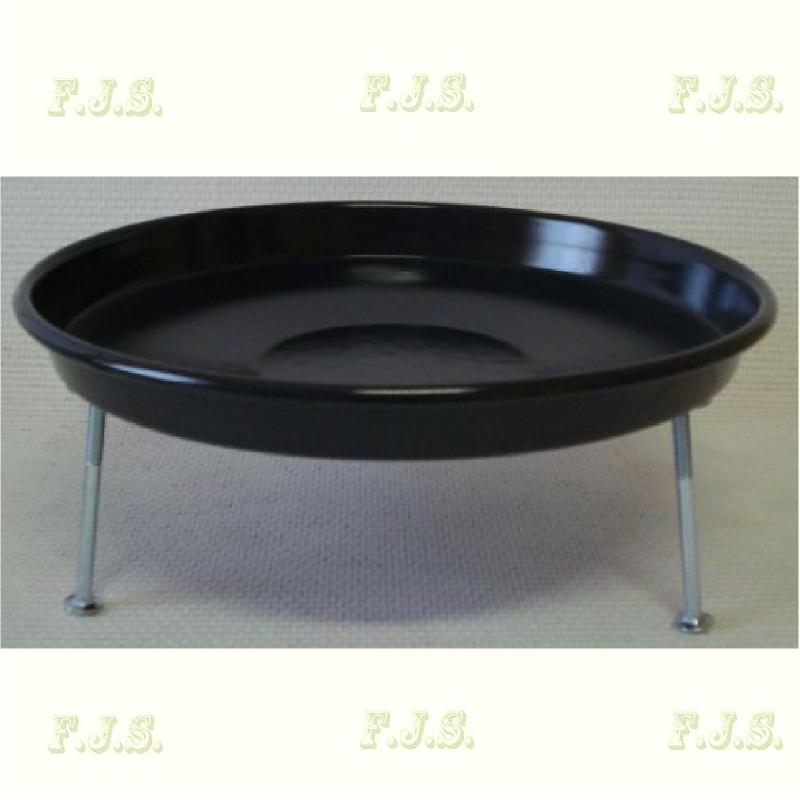 Tűztér hordozható tűzrakó hely Ø34cm. Zománcos, zománcozott