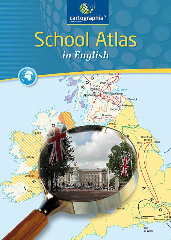 CR-0092 School Atlas in English - Atlasz az angol kéttannyelvű iskolák számára