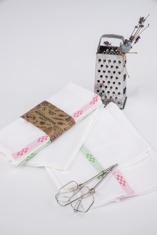 Beszövött textil konyharuha