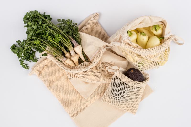 Gyümölcsös/zöldséges vászonzsák (kicsi)