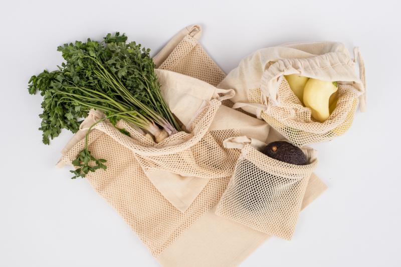 Gyümölcsös/zöldséges vászonzsák (nagy)