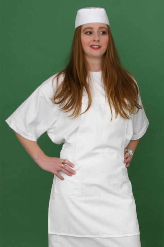 Konyhai kötény csipke díszítéssel