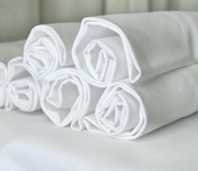 Szauna lepedő fehér pamutvászon 90x150 cm