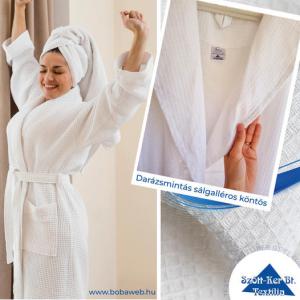 WAFFLE sálgalléros köntös