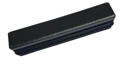 20x120 mm-es zártszelvény dugó fekete Kiszerelés: 50 db