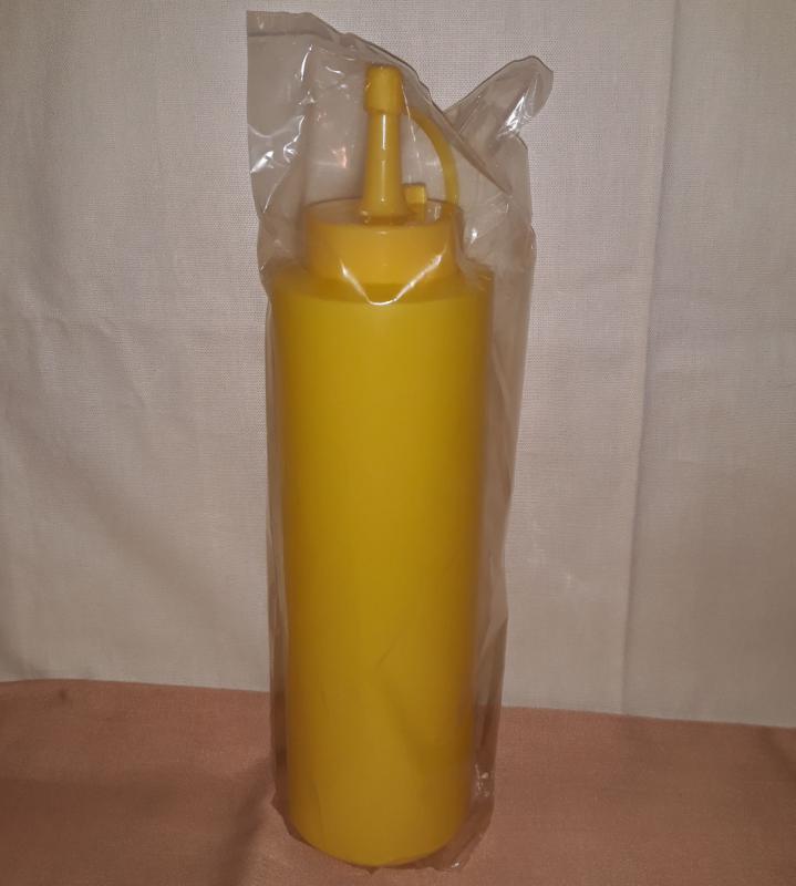 Adagoló flakon, PE, sárga, 360ml, 41526-G2