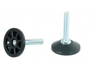 Állítható láb 50mm talppal, M10x50-es szárral. 100 db, küllős