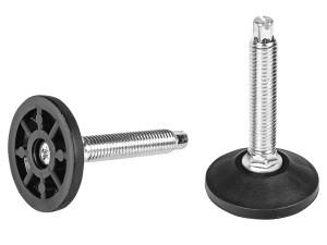 Állítható láb felső állítással Ø 50mm talppal, M12x53-as szárral. 100 db felső