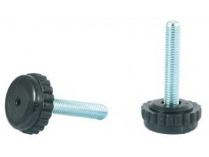 Állítható láb Ø 30mm talppal, M6x25-ös szárral. 100 db, recés